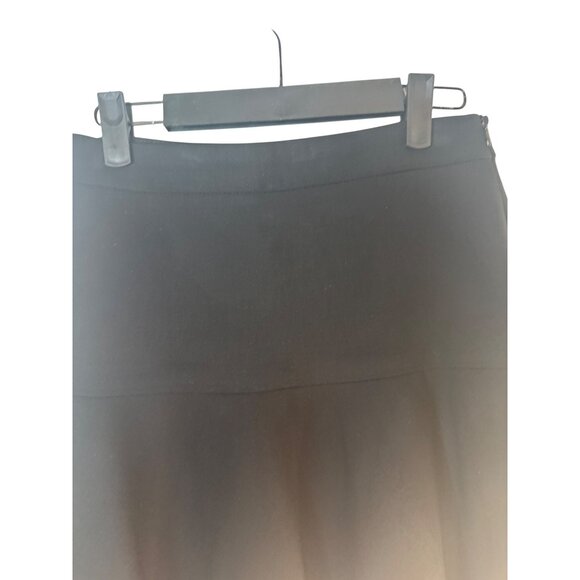 ZARA Size 4 Woman Black Flared Skirt Polyester Blend High Rise - Picture 11 of 14